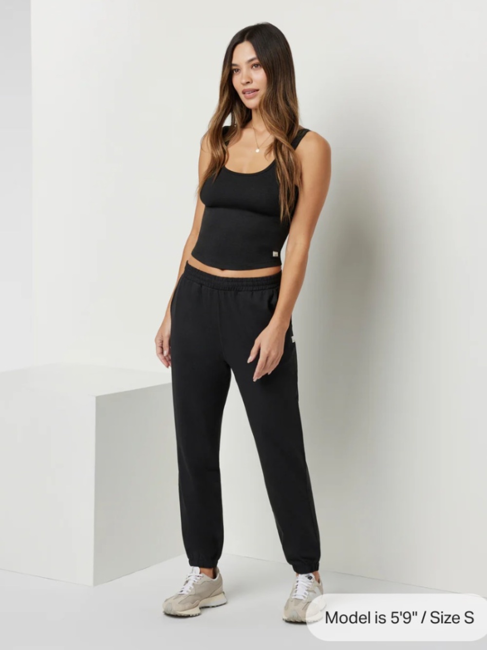 Vuori Boyfriend Sweatpants Heather Black S